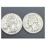 1936/1953 silver Washington quarters