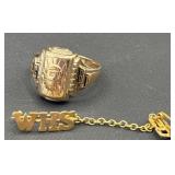 10Kt Yellow Gold 1951 class ring 3.7 DWT Willard