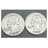 1954/1957 Washington silver quarters