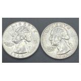 1962/1964 Washington silver quarters