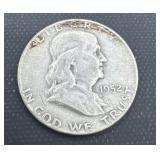 1952 Franklin half dollar