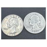 1941/1959 silver Washington quarters