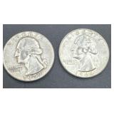 1955/1964 Washington silver quarters