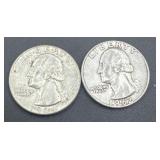 1962/1964 Washington silver quarters