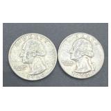 1954/1960 Washington silver quarters