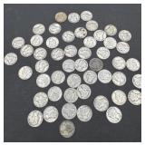50 silver Mercury dimes