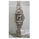 Glycine Platinum & Diamond Watch