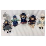 Vintage Small Folk Art & Porcelain Dolls - 5