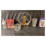 Crystal Candy Box, Low Serving Dish & Vase