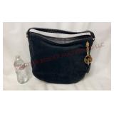 Michael Kors Black Sude Hobo Bag w Tassel