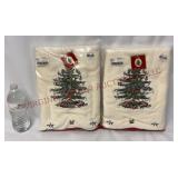 Spode Christmas Tree Bath Towels - 2 - New
