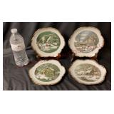 Vintage Old Homestead Seasonal Plate Set