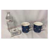 Elpa Alcobaca Flower Frog Vase & Heath McCabe Mugs