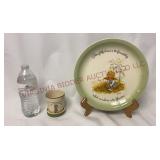 Vintage Holly Hobbie Friendship Plate & Planter