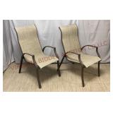 Outddor Patio / Lawn Chairs - Stackable - Pair
