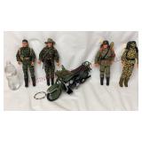M&C Power Team 12" Action Figures & Motorcycle