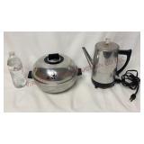 Vintage West Bend Buns Warmer & Coffee Percolator