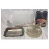 Vintage & Modern Cake Storage / Pans