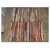 Washable 3 Ft by 5 FT Woven Rag Rugs - NEW