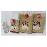 Snowman Gathering Hand & Bath Towels - New