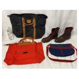 Vintage Totes, Canvas Purse & Leather Boots