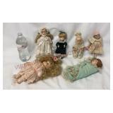 VIntage Small Porcelain Bisque Dolls - 6