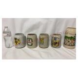 German Stoneware Beer Steins - 5