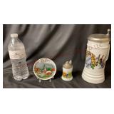 German Coaster Dish, Mini Stein & Rastal Stein