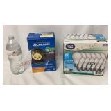 Schlage Deadbolt Lock & Soft White Bulbs - NEW