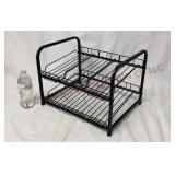 Nunet 2-Tier Pantry Organizer Storage Rack - Black