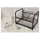 Nunet 2-Tier Pantry Organizer Storage Rack - Black