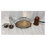 Vintage Silver Plate & Copper Turkish Coffee Pot