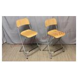 Ikea Counter Height Foldable Bar Stools - Pair