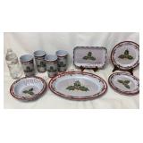 Melamine Ware Holly Holiday 12 Piece Set