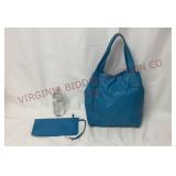 NVI Turkish Leather Tote Handbag & Zippered Pouch