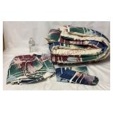 Vintage Abstract Twin Bedding Set - See Desc
