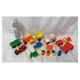 Vtg Fisher Price Little People Vehicles & Figures