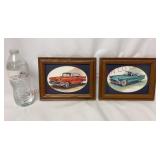 1957 Chevy Bel Air & Ford T-Bird Framed Prints