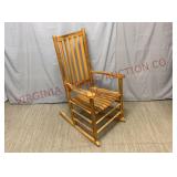 Solid Wood Slat Bottom Adult Rocking Chair