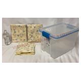 Zippered Folding Storage Containers & Small Tote