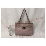 Coach Penelope Lavender & Gray Leather Handbag