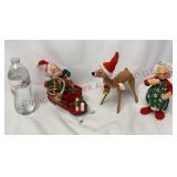 Annalee Santa in Sleigh, Reindeer & Mrs Claus