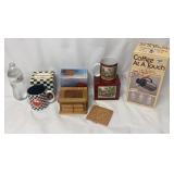 Coffee - Thermal Carafe, Mugs & Coaster Set