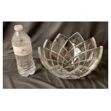 Crystal Lotus Shaped Serving Bowl