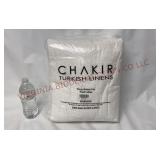 Chakir 4-Piece Turkish Bath Towels - White - New