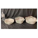 Corning Ware Callaway Ivy Casserole Dishes