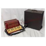 Vintage Elettra Accordion & Case - See Desc