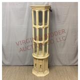 Vintage Octagonal Lighted Curio Cabinet