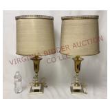 1950s Hollywood Regency Style Table Lamps - Pair