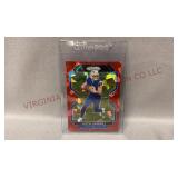 Justin Herbert Red Cracked Ice Prizm 2021 Panini